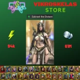 Starter with Mythical - Sabrael : 94k energy / 61 mln coins / Cupidus, Lugan, Samson, Arix, Ninja + 20 Login Legendaries / Seer