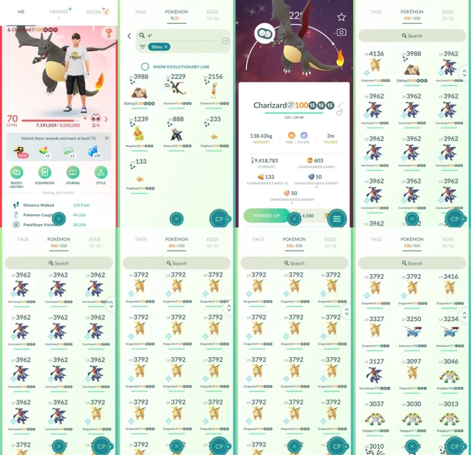 AC1507 -lv 70 Valor | x61 3000CP | x303 2000CP | x54 Legendary | x7 SHUNDO | x227 shiny | x71 100IV | 3000CP+ x31 Dragonite x22 Garchomp x4 Regi