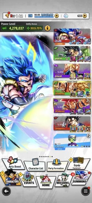 B224-IOS+Android-Meta-UL(Gogeta v2 Full Red Star+Gogeta v1)+3 LR(Broly Full Red Star+Goku Black+Super Vegito)+28 Legend+Good Equipment+SS2 Goku