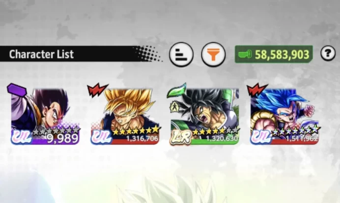 B225-IOS+Android-Meta-UL Gogeta v2 Full Star+LR Broly+Good Equipment+Zamasu Zenkai VII+Nappa 10 Red Star+SS2 Goku Zenkai VII+SS4 Goku Zenkai+Goh