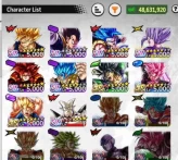 B227-IOS+Android-Meta-3 LR(Goku Black+Broly+Vegito)+7 UL(Gogeta v2+SS4 Gogeta+Gogeta v1)+21 Legends+Good Equipment+Built Good Teams Ready PVP+Za
