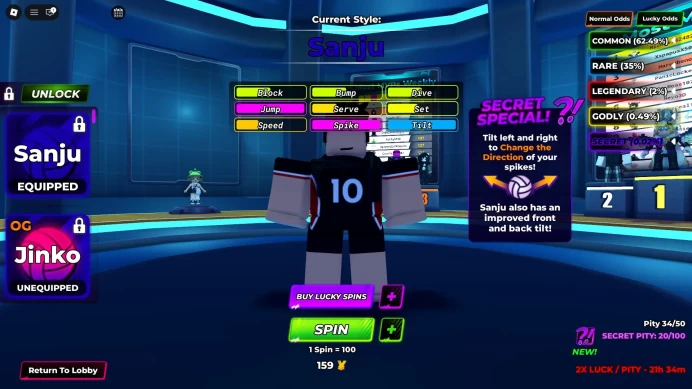 ROBLOX1896//ACCOUNT WITH OG JINKO TAICHOU SANJU KISUKI SHIELD BREAKER 57 LVL 8 STYLE SLOTS
