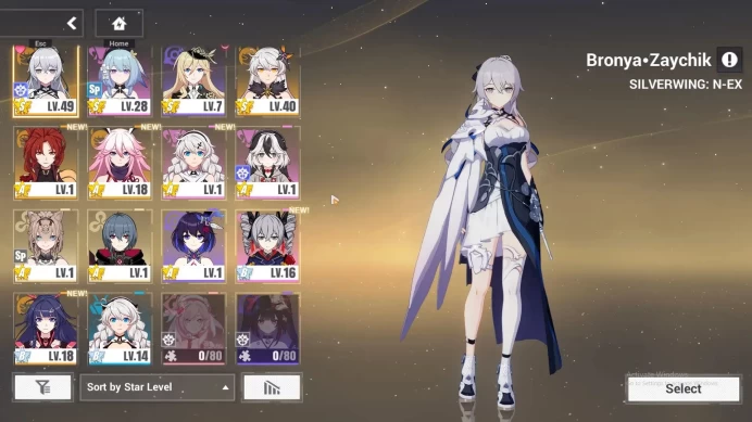 SEA Lv51|1 Fullset|Bronya Zaychik Silverwing N-EX 4/4,Kiana Kaslana HotV 1/4,Griseo SI,Durandal VG,Etc|1 AOps|Take Mail(HI902)