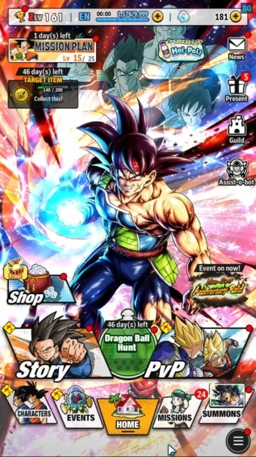 39M Total Power|LV 161|2UL+3LR+18LL|SSG SS Gogeta,SS Goku|SSRUS Goku Black,Bardock,Broly:Fury|SSG SS Vegeta,Etc|Android|DBL1061