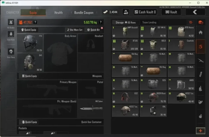 Mobile | LV 30 | SV 9.7 M | SS AKM, Ceremonial MCX, GM AK-12, Graffiti AK-102, Meteor T951 | More Check SS AB520B