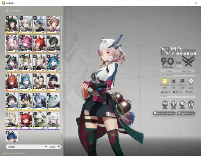 ASIA|Lv60|10SSR(5Limit)+17(*6WEP)|[(Fangyi,LaevatainP1)+Sign,MiFuP1,Yvone,Tangtang]Ardelia+Sign,POG|Gryphlink|TakeMail(END1952)