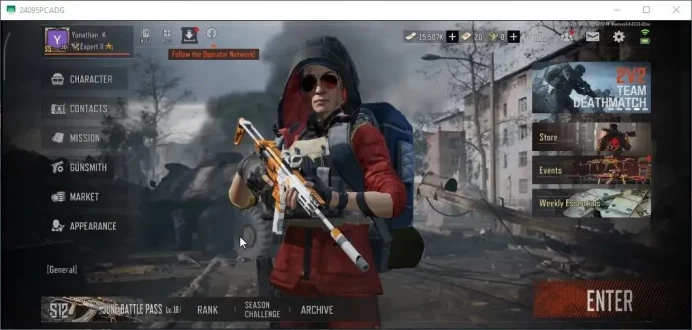 MOBILE|Lv 30|SV 16,6M|Battle Machete Sapper Shovel|4 Set|RS AKM,Peace FAL,Etc|Exclusive IND70 Tactical|CN OFF|Infinite(AB3315)