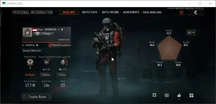 MOBILE|Lv 30|SV 17,7M|CV 12M|5 Set|Maelstrom AKM,ET AK-74N,Maelstrom AUG,WP AR-57,SS Groza,Etc|CN ON|Infinite|Check SS(AB3319)