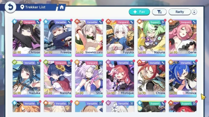 GLOBAL END Lv40|16 SSR|9 Limit(Firefly+60 Soul Key,Chitose,S.Laru,FuyukaT1,Nazuka,ShiaT3,Otoha,etc)|36 SSR Disc|Yostar|(SSR1099)