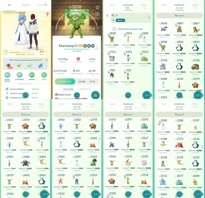 AC1514 -lv 70 Instinct | x1 3000CP | x65 2000CP | x2 Legendary | x8 SHUNDO | x87 shiny | x20 100IV | Shundo Gardevoir venusaur Blastoise Meowsca
