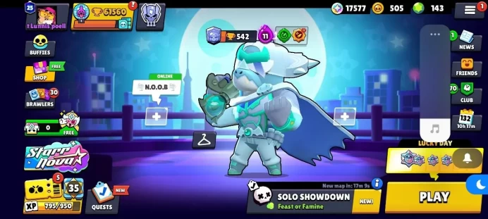 (Security Account) +243 skin /61k cup/102 brawl /22 max_ hypercarghed/143 gem/500 coin/Lifetime warranty(B113)