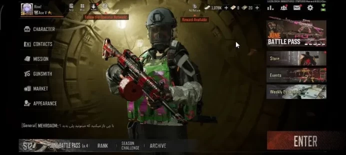 MOBILE|Lv30|SV 98.6M|CV 90M|1 Secret Document,1 Utopia|Fearless USAS-12,Claw AKM|Splash AR-57|CN ON|Infinite|Check SS(AB3322)