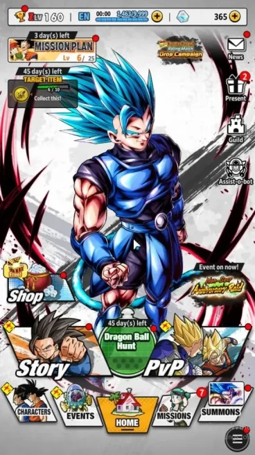 351M Total Power|LV 160|7 UL+2 LR+8 LL|SSG Gogeta,LSS Broly,Omega Shenron,FF Frieza,Broly Fury,Super Vegito,Etc|Android|DBL1066