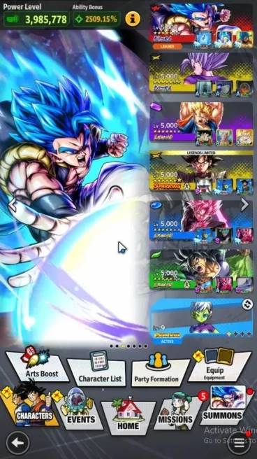 172M Total Power|LV 167|7K Chrono|3 UL+3 LR+26 LL|Beast Gohan,SSG Gogeta,Broly Fury,S Vegito,SS Rose Goku Black|Android|DBL1064