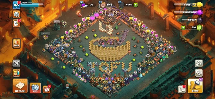 Town hall 18 Xp 165, 11 Hero skin, C6376