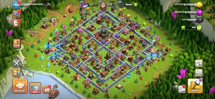 Town hall 17 Xp 180, free change name, C6379