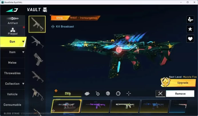 ASIA | 1 EVO: FAL-Evolved Draco|1 ETERNAL Uzi|2 AOT Guns|1 ULTRA MELEE |8 ULTRA Guns|1 Striker EVA, Etc|More Check SS BS1219B