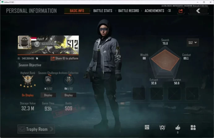 Mobile | | LV 30 | SV 32.3 M | CV 6.5 M | Decree LR-AR1, SS AX50, Corpo Set, Night City Outfit | More Check SS AB529B