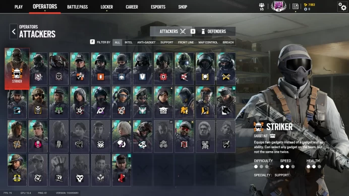 Level 74 ELITE Edition Steam (7K Renown) (8 pack) (56 Operators) 26 Gun Skins Hand Levelled Ranked Ready #velmapearson