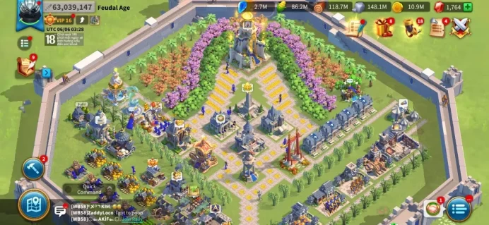 ROK2368: 55M - Vip 16 - 17 Commanders - 16 Passport - 4k Gems - 414 Gold Heads - 1 Skin house - 3 farm