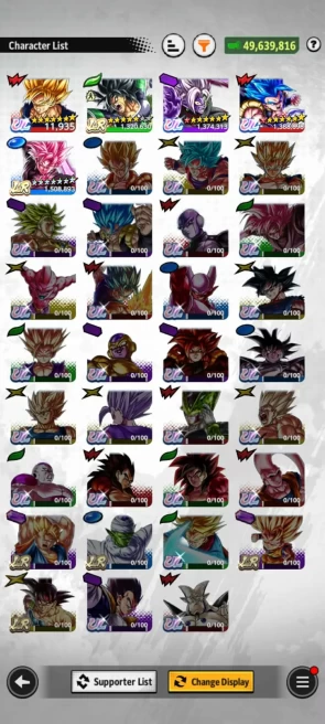 ANDROID+IOS- Team Meta-UL new Gogeta 8S+UL Zamasu 8S+LR Rose Goku Full+LR Broly+ 30 Legends Limited+ Vip Equip For Team D207)