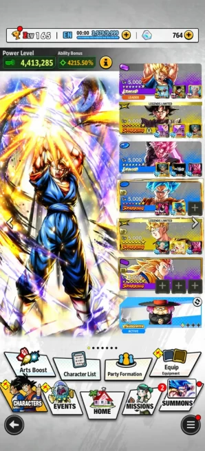 ANDROID+IOS- LR Vegito Full+LR Goku Black Full+ 24 LF (gotenk+goku black 10s+super 17+vegito 8s+ss4 Goku+ss Gohan) Godly Equip For Team (D208)