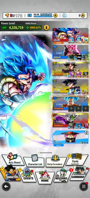 ANDROID+IOS- UL New Gogeta 8S+UL Goku Uis Full+LR Goku black 11S+ 25 Legends Limited+ Godly Equipment (D209)
