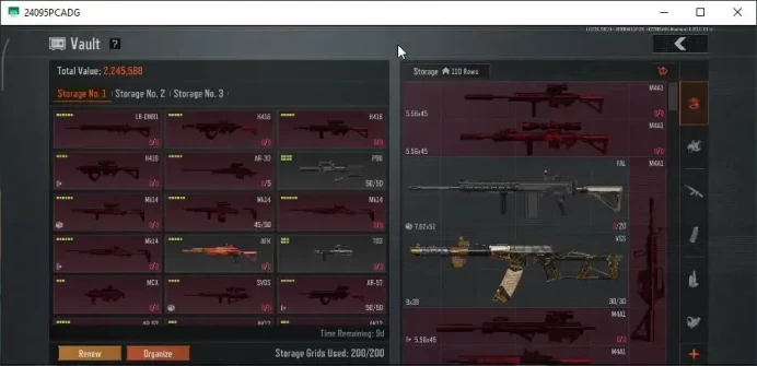 MOBILE|Lv30|SV 40.8M|CV 33M|Symphony AR57,Decree LR-AR1,Koi LR-AR2,Decree VSS,HLC Tactical,Etc|6 Set|CN OFF|Infinite(AB3329)