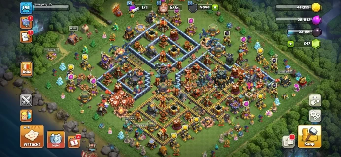 Town hall 17 Xp 191, 9 equipment epic,1500 medals cwl, C6389