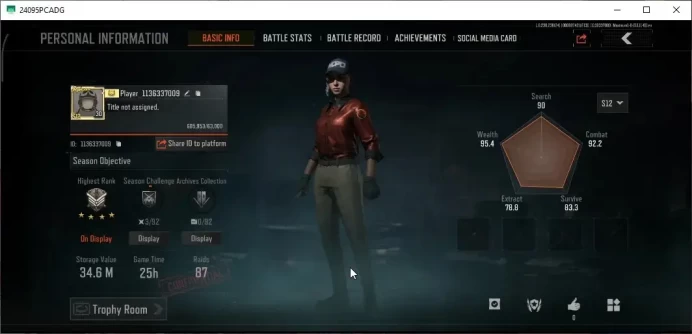 MOBILE|Lv30|SV 34M|CV 29M|Maelstorm AKM,Quickhack MDR,WP AR-57,Abomi Vector 9,Witch AX50|CN ON|Infinite|Check SS|AB3334