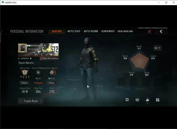 MOBILE|Lv30|SV 16M|CV 11M|Decree LR-AR1,Decree VSS|Feathers M4A1,SS T03,SS Groza,Witch Brew MP5|CN ON|Infinite|Check SS|AB3330