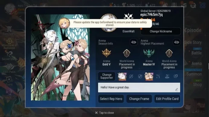 GLOBAL Unverif|14ML(RhianaNLuciel,Salome,LOTScales,WOTM tenebria)+Stsuka,Estele|SPD 291 Rinak|1K Energy+260K Stigma|Stove|ES5021