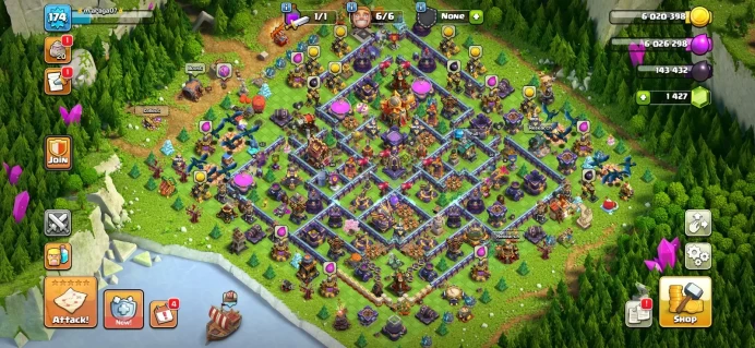 Town hall 16 Xp 174, 9 equipment epic, C6391