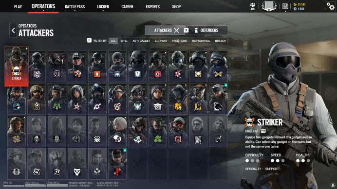 Level 64 ELITE Edition Steam 4500 R6 Credits - (31K Renown) (51 Operators) 43 Gun Skins Hand Levelled Ranked Ready #velmapearson