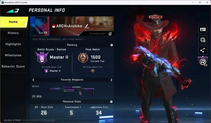 ASIA|2 Collab Gun TokyoRevengers|4 Ultra Guns|7 Legendary Guns|Eternal HANK - Doom (Striker)|More Check SS BS1266B