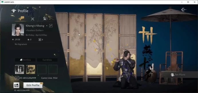 GLOBAL|Lvl 93|GS 25K|Peaceful Life|Anthem Of Ages|Snowparting Blade,Phalanxbane Blade|MC Male|100% Oddty|Netease(WWM1180)