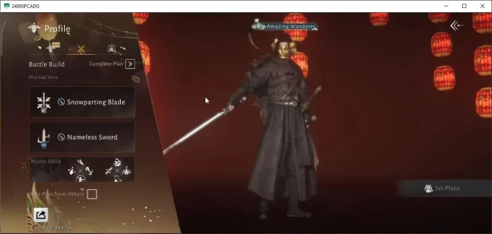 GLOBAL|Lv 94|GS 22K|Peaceful Life|Anthem Of Ages|Snowparting Blade Nameless Sword|MC Male|100% Oddty|Netease(WWM1184)