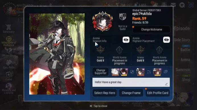 GLOBAL Unverif|New Era|5 ML(Salome,ABVildred,BysHwayoung)+Setsuka,Estele,TA Coli|AUTO W Hunt|3,8K SStone+68K Stigma|Stove|ES5042