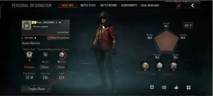MOBILE|Lv31|SV 32M|CV 23M|Lava AUG, BDF AR-57, Yellow Tape P90, VSS|RL Set|CN ON|Infinite|Check SS(AB3343)