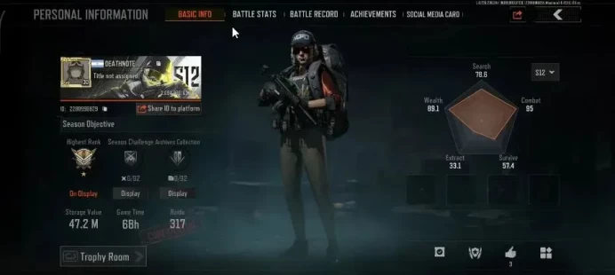 MOBILE|Lv30|SV 47.2M|CV 1.38M|SS AKM,Maelstrom AUG,SS AX50,P VSS,Yellow,Lava AR-30|CN ON|Infinite|Check SS(AB3344)