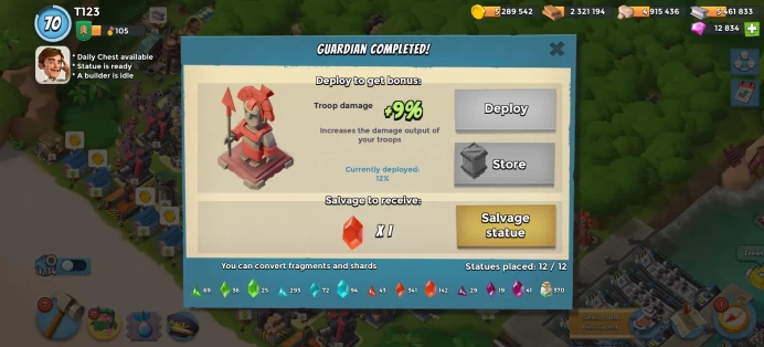 [Code A326] [ANDROID/IOS] Level 70 + 12k Diamonds / HQ 25 / Very Cheap