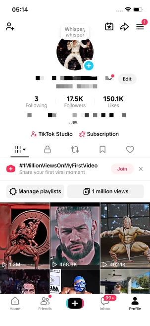 Huge Blowout/ Monetized 17K Real Followers+150K Real Likes Account/ Creator Rewards Program Activated/ Full Access