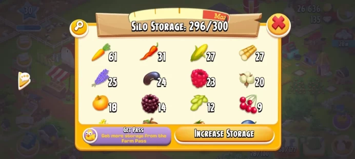 HD15//ACCOUNT WITH Level 30+ Hay Day Account with Barn 325+ and Silo 300+