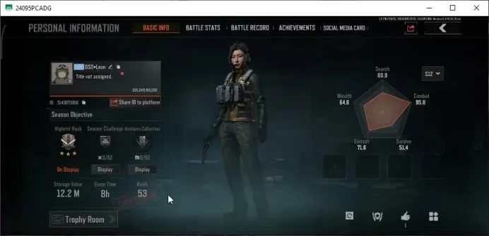 MOBILE|Lv30 Legend|SV 12.2M|CV 10.6M|QS AKS-74U,SS SCAR-L,GM AK-12,Forest MP5,Red Line P90,Speed SQB M110|CN On|Infinite|AB3354
