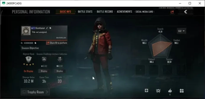 MOBILE|Lv30 Legend|SV 10.2M|CV 9.6M|ET AK-74N,V SCAR-L,GM AK-12,Ceremonial Mk14|CN Off|Infinite|CheckSS|(AB3352)