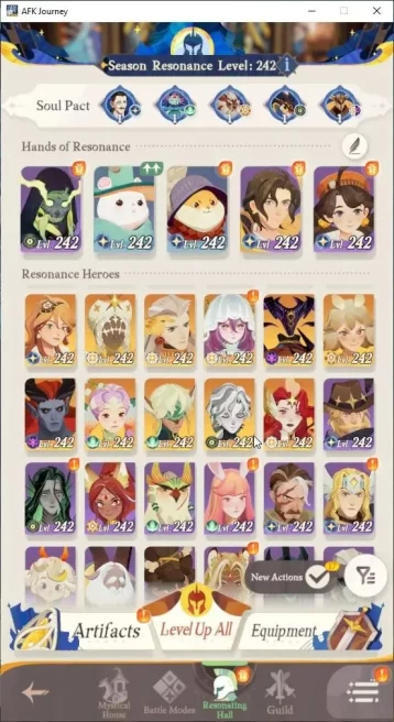 GLOBAL S466|Ready Gacha|6 Hero Selector|29 S Char[13 Aurora Ascend,Gwyneth]|25 Elite|120K DM|55 SC,117 EIL,819 IL,Etc|AFK792