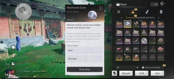 GLOBAL|Lv 5|GS 3676|1 Harmonic Core|Nameless Sword|Anthem of Ages,Leaves of Devotion, Golden Oath|MC Female|Log Netease(WWM1190)