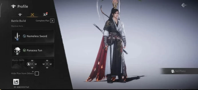 GLOBAL|Lv 5|GS 1368|Martial Destiny Set, Swaying Lotus,Master Deceiver|Panacea Fan|Male MC|Log Netease(WWM1188)