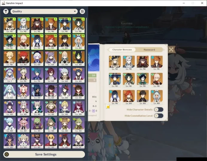 ASIA|AR 59|12 Limited +8(*5Weap)|[Neuvillette,Tartaglia]+Sign,Mavuika,Navia,Kazuha,Yelan,etc|Reunion ON|McMale|TakeMail|(GI6816)