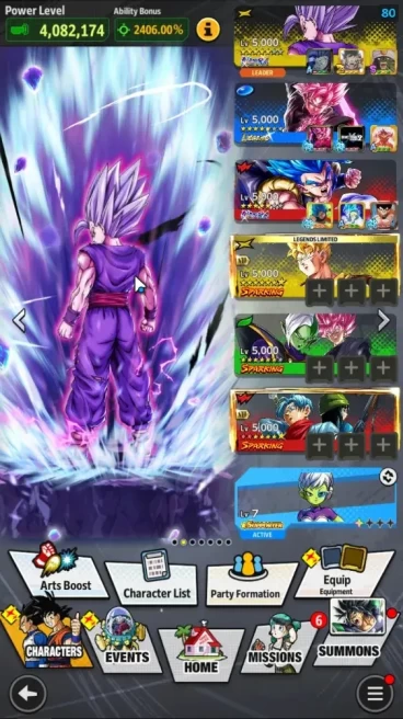 37M TotalPower|LV160|4UL+3LR+19LL|SSG SS Gogeta,Beast Gohan,FF Frieza:FP,SS Goku|Broly:Fury,Super Vegito,etc|Android|DBL1069
